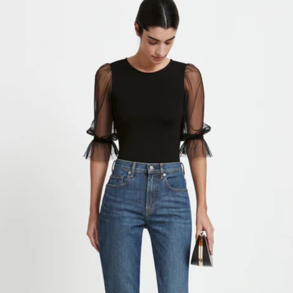 Marcella NYC Bellerose Bodysuit - Black, S